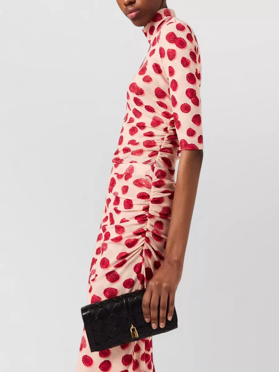 Stella Mccartney Printed Mesh Long-Sleeve Top