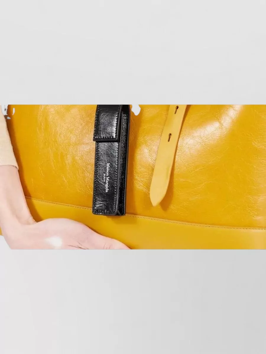 Maison Margiela Vertical Leather Chain Keyring Card Holder