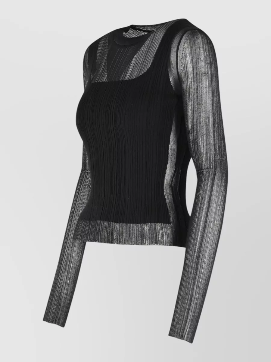 Sportmax Buono Trompe Loeil Crew Neck Sweater