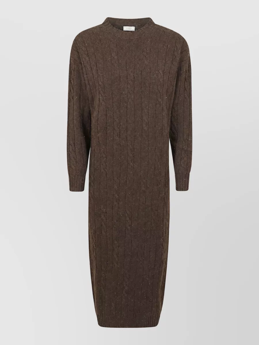 Peserico silk wool cashmere knitted dress