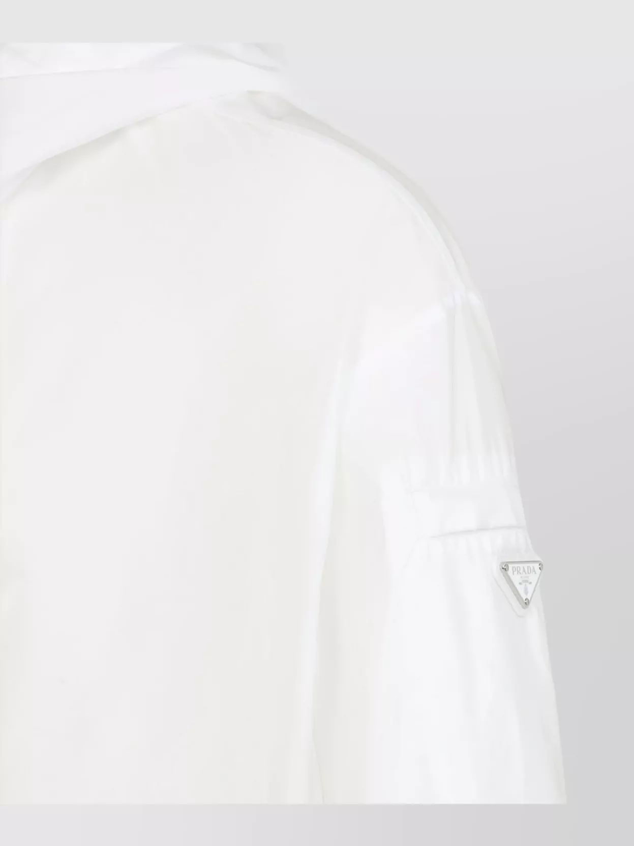 Prada Hooded Nylon Jacket Zipper Pocket