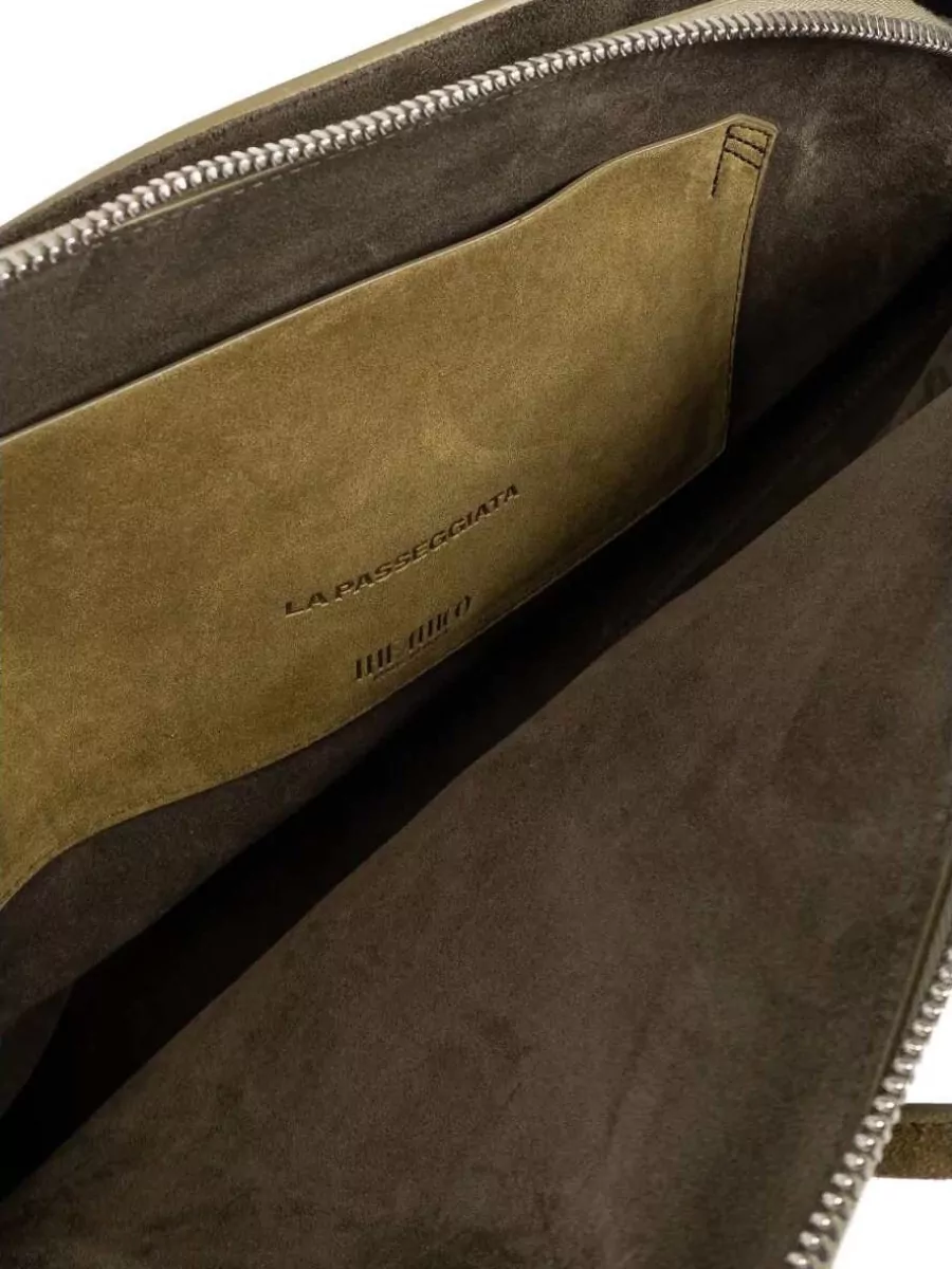 The Attico Medium Suede Leather Tote Bag