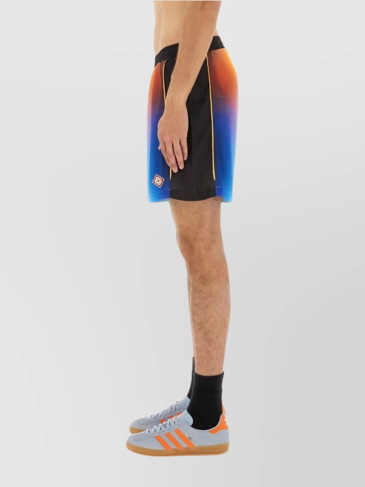 Casablanca Drawstring Elastic Waistband Football Shorts