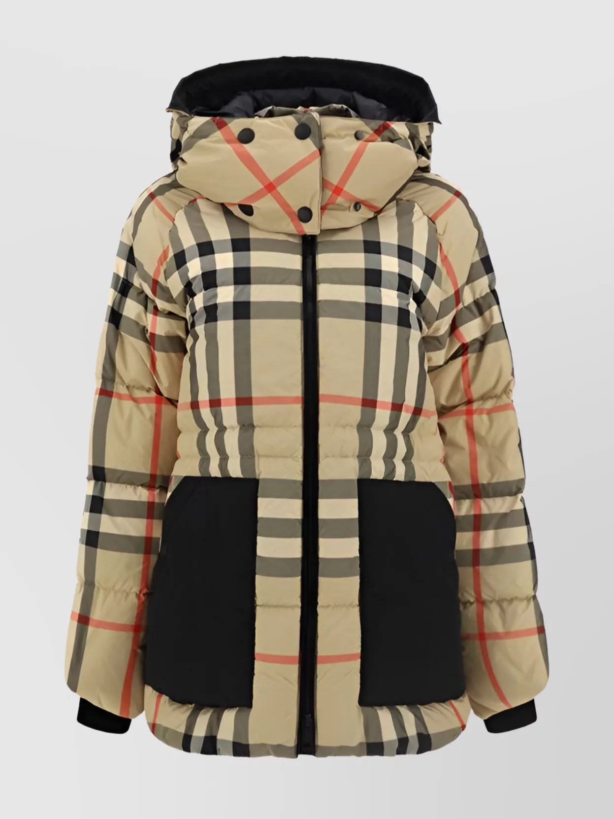 Shop Burberry Oversize Quilted Down Jacket