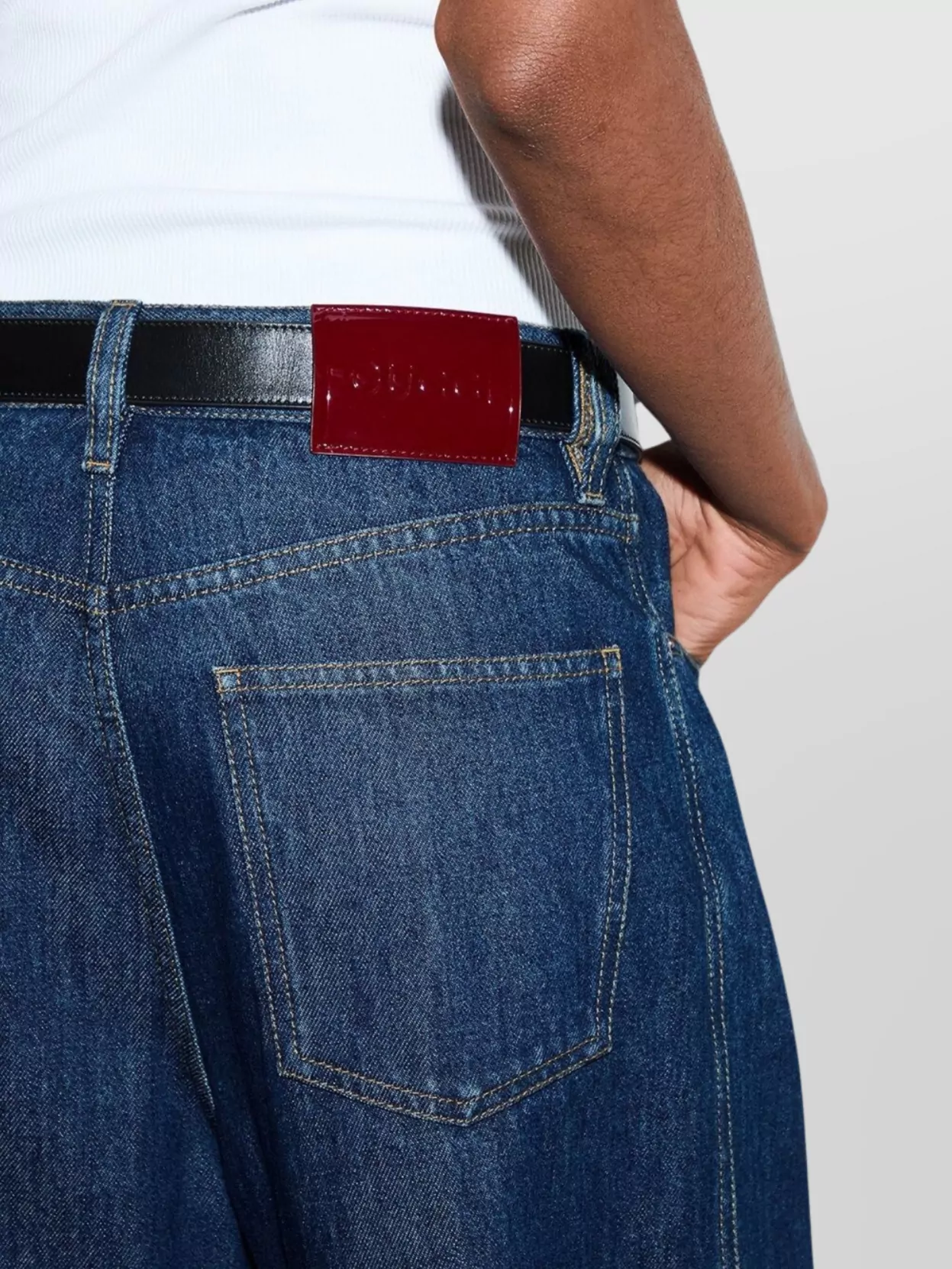 Gucci Wide-Leg Certified Cotton Denim Trousers