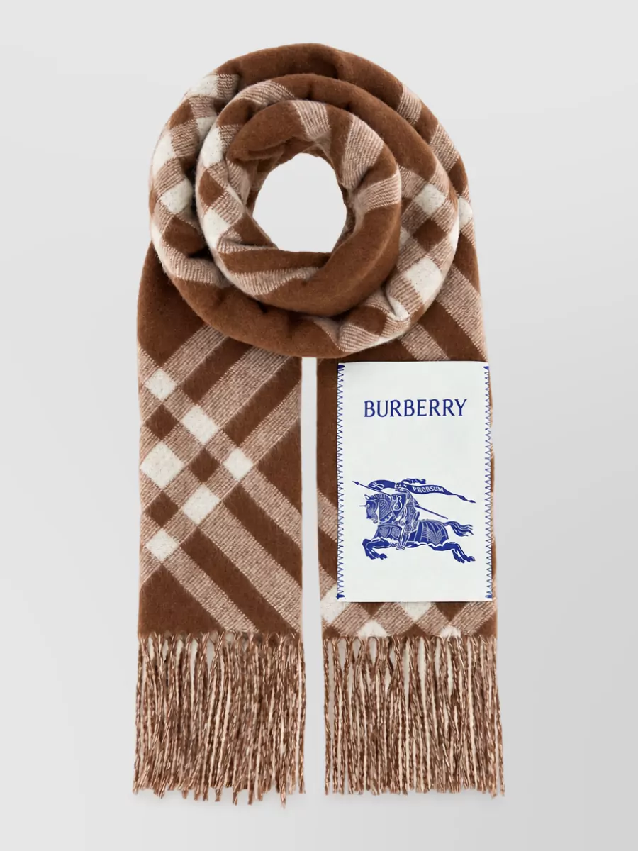 Burberry embroidered cashmere scarf