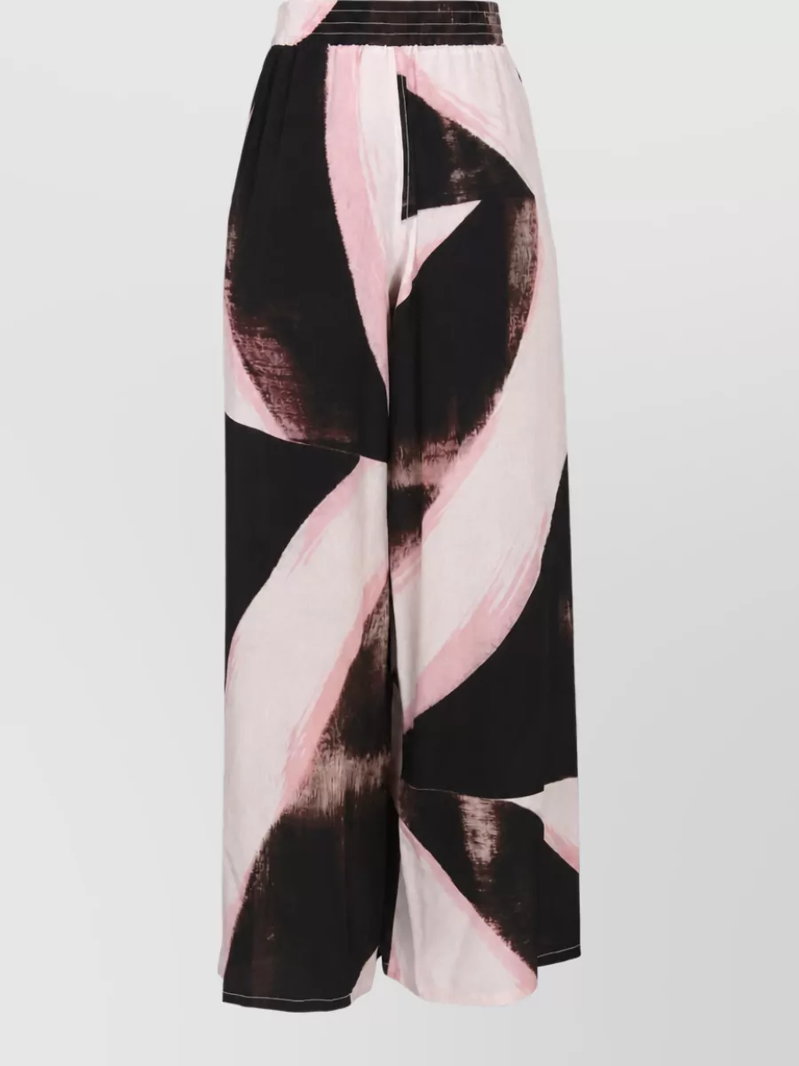 Alexander Mcqueen Silk Wide-Leg Trousers