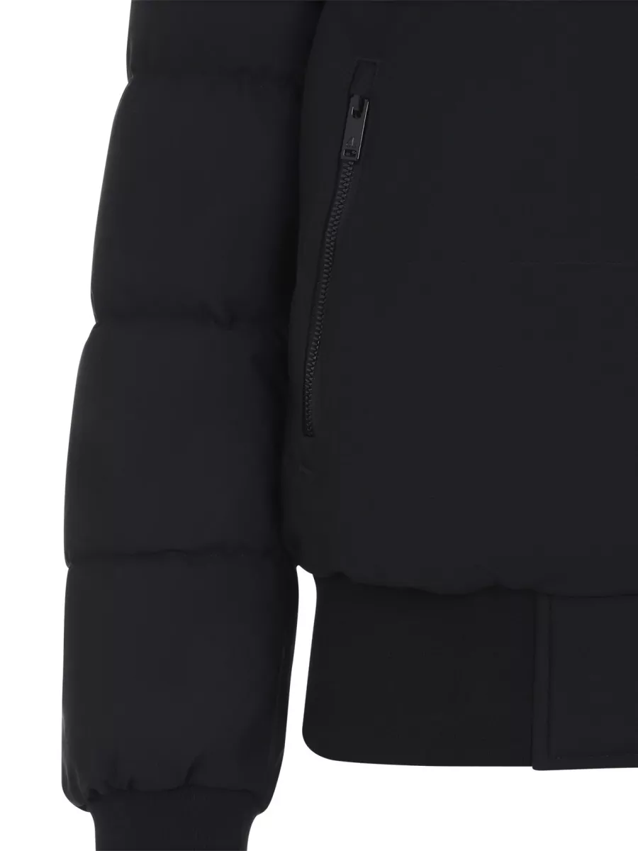 Moose Knuckles Padded Hooded Bomber Jacket