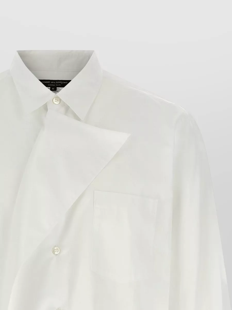 Comme Des Garçons Asymmetric Panel Cotton Shirt