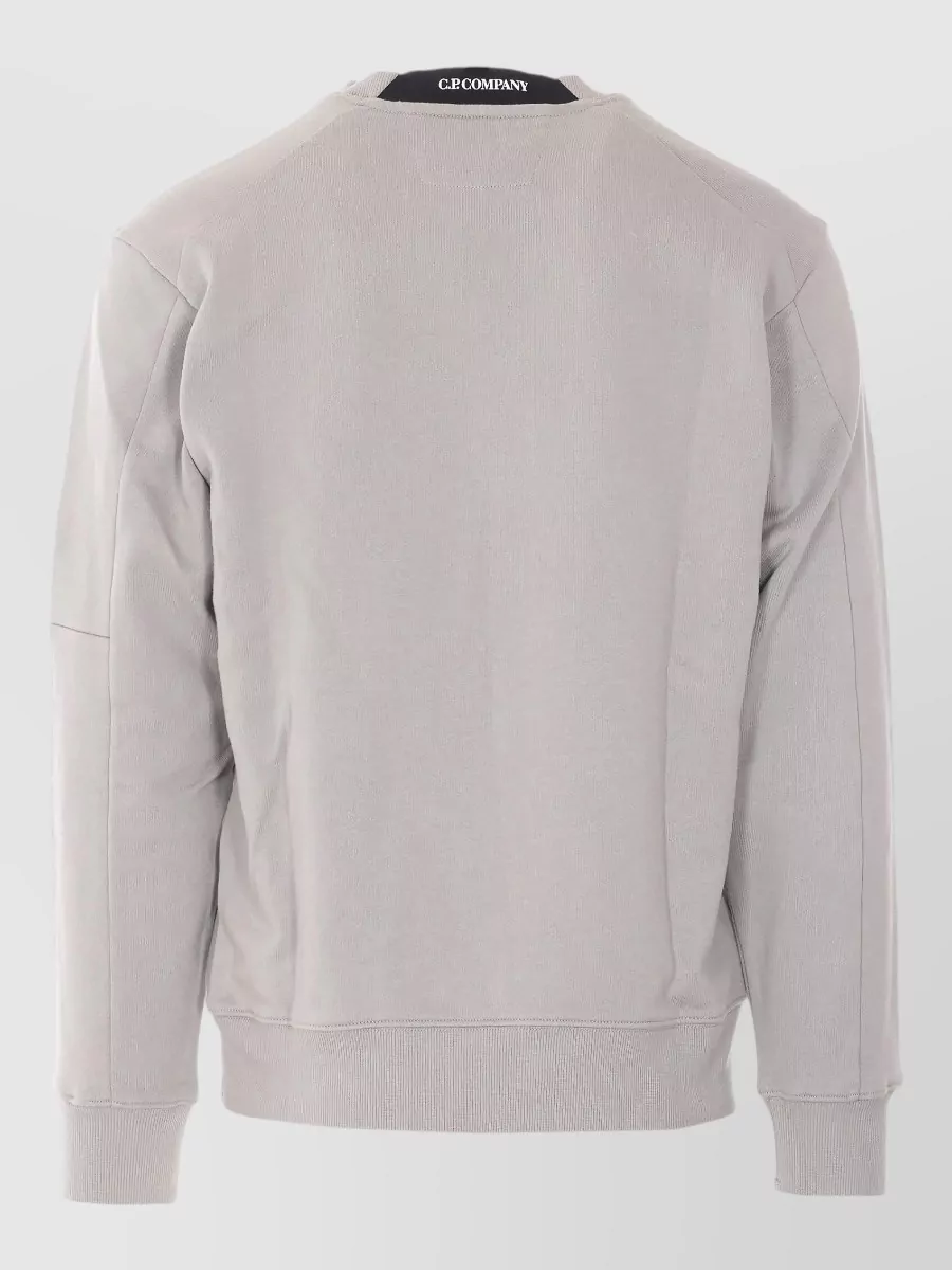 C.p. Company Cotton Ribbed Crewneck Sweatshirt