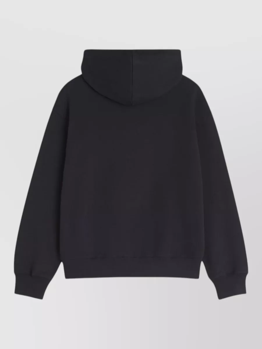 Maison Kitsuné Organic Cotton Relaxed-Fit Logo-Embroidered Hoodie