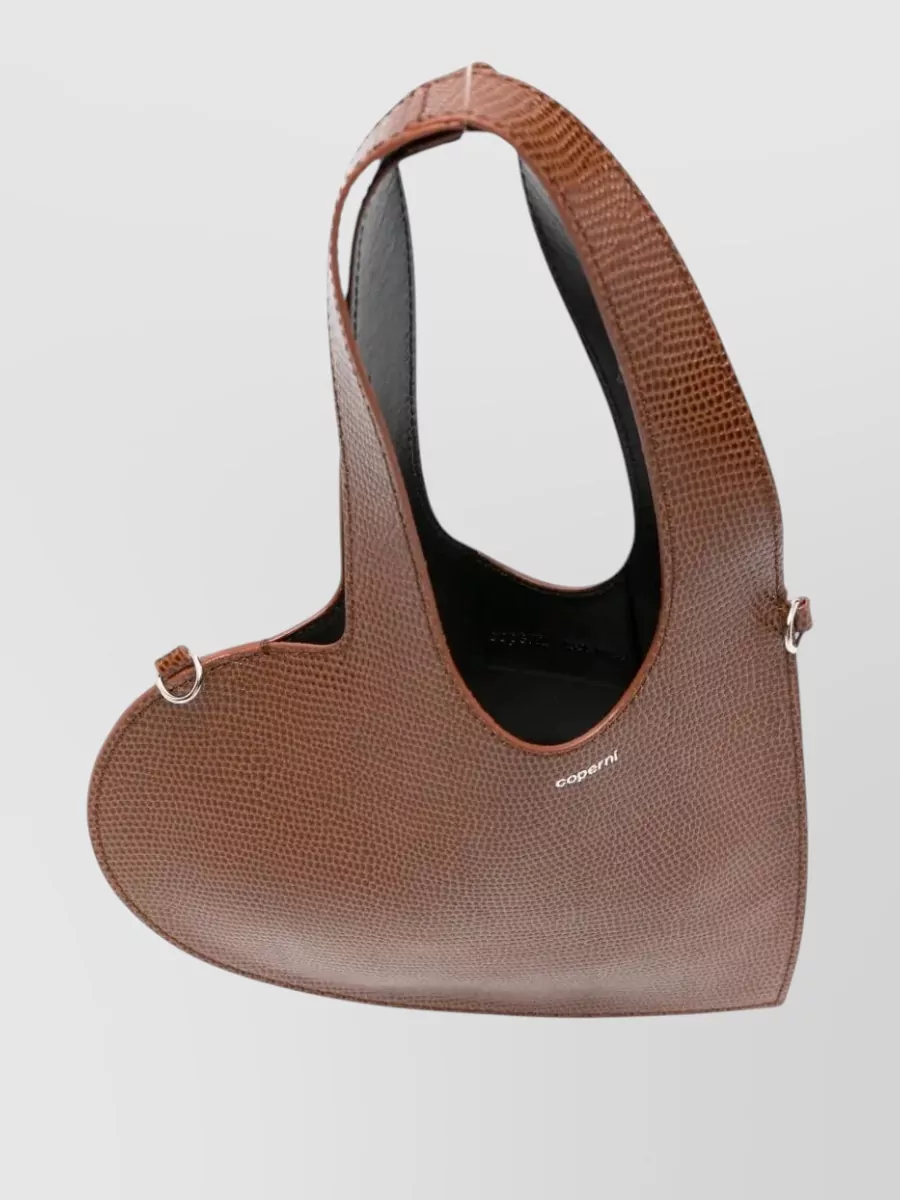 Coperni Heart Mini Lizard Leather Tote Bag