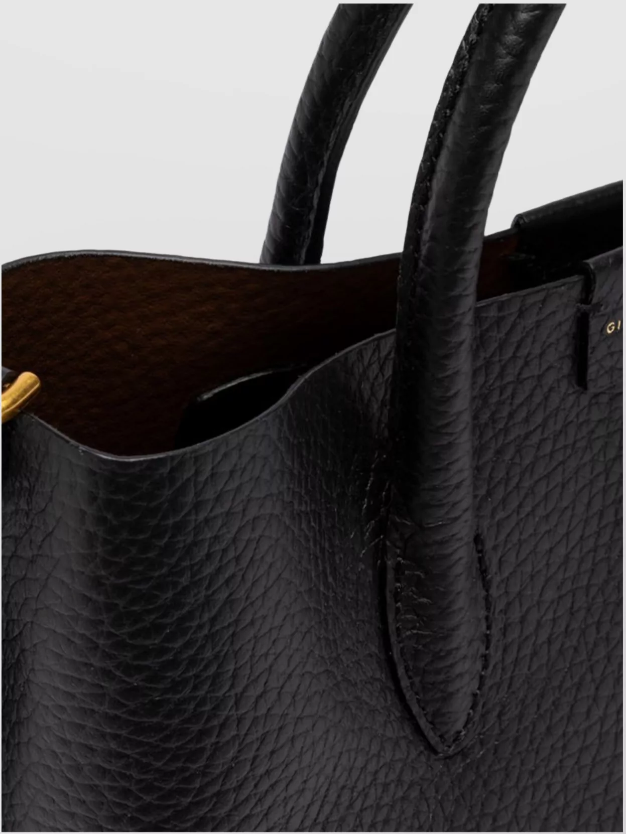 Gianni Chiarini Aretha Textured Leather Clutch Detachable Strap