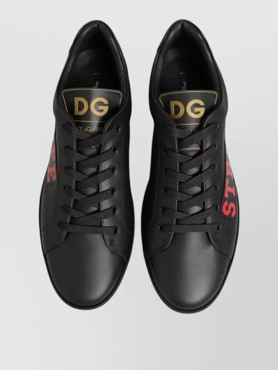 Dolce&Gabbana Leather Low Top Sneakers