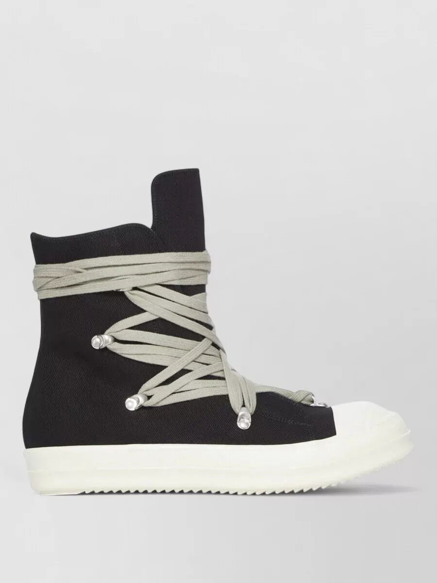 Rick Owens Drkshdw Cotton High-Top Sneakers