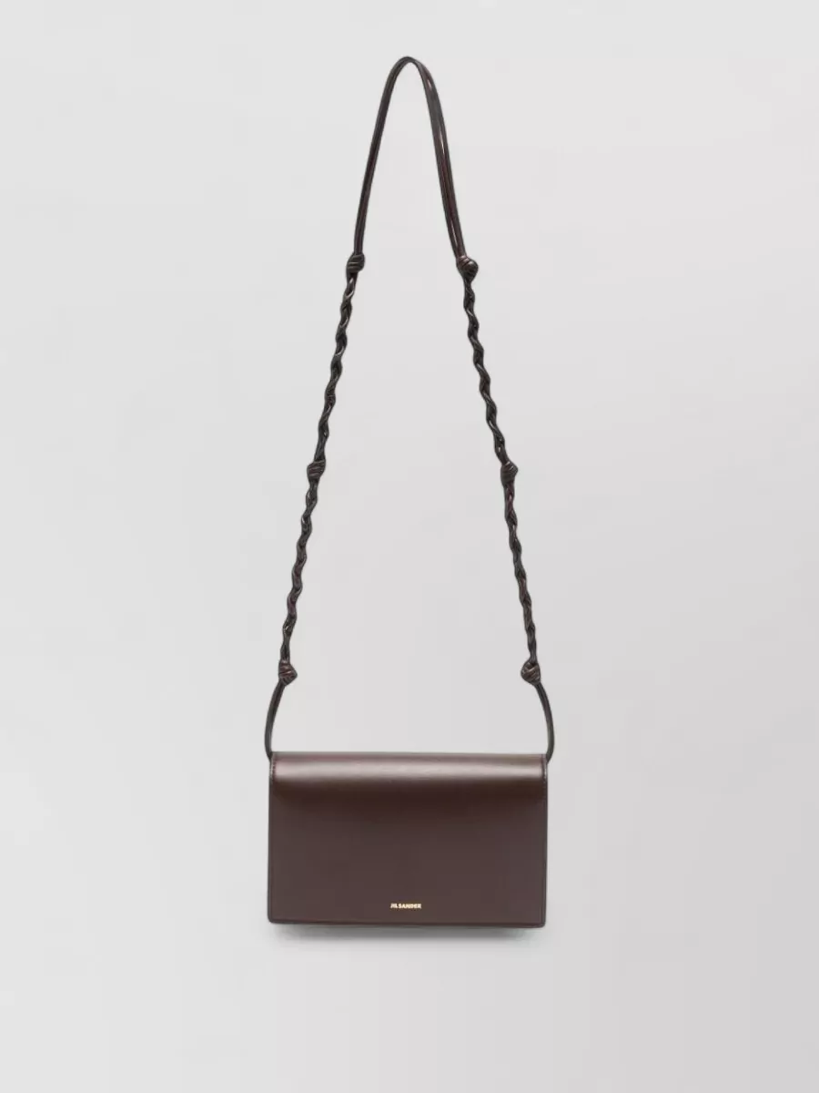 Jil Sander Tangle Calf Leather Cross-Body Bag