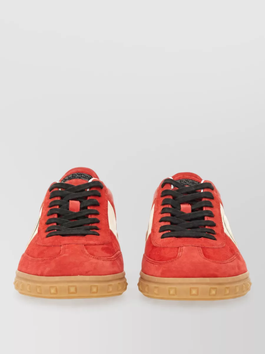 Valentino Garavani Leather Lace-Up Sneakers
