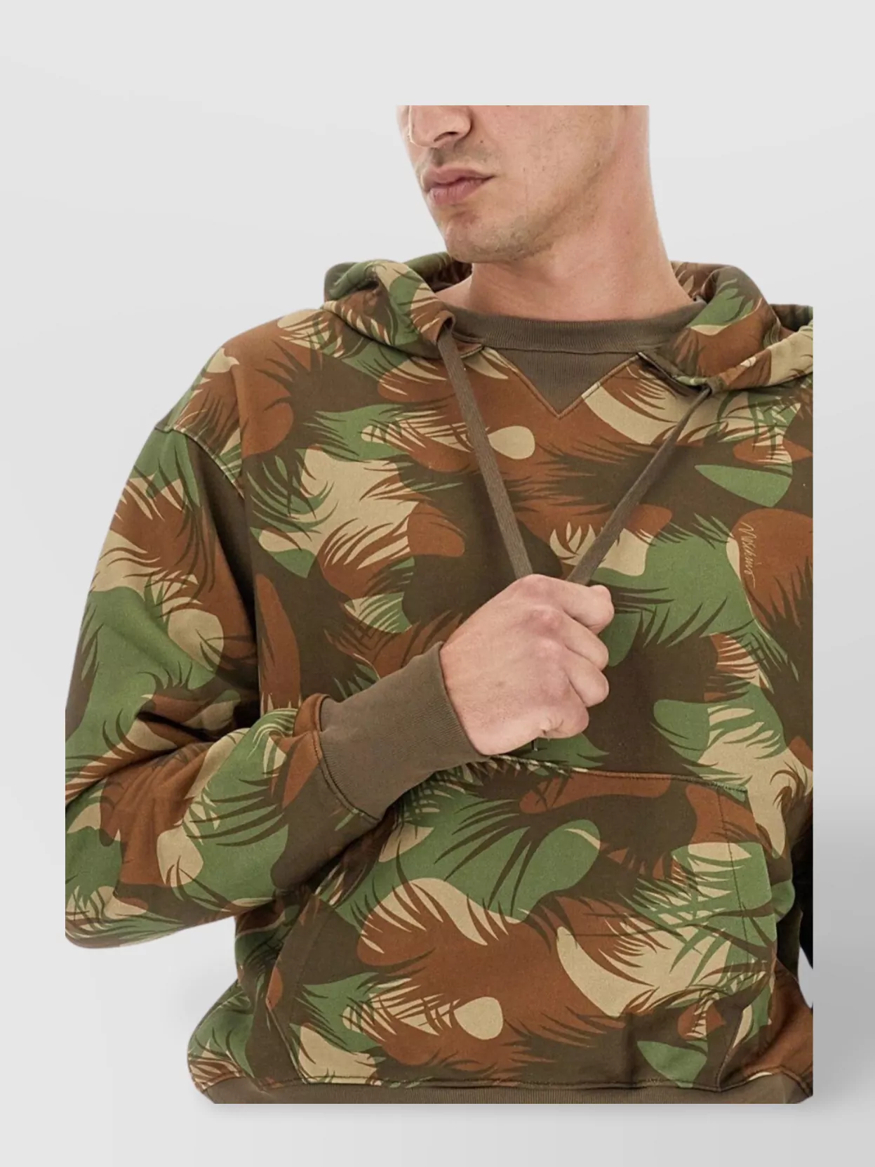 Moschino Hooded Sweater With Ribbed Trims