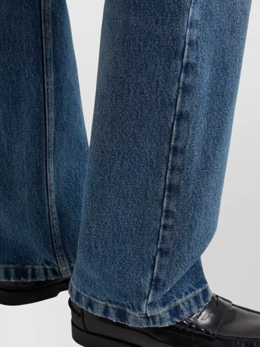 Prada Regular Waist Straight Leg Denim Jeans