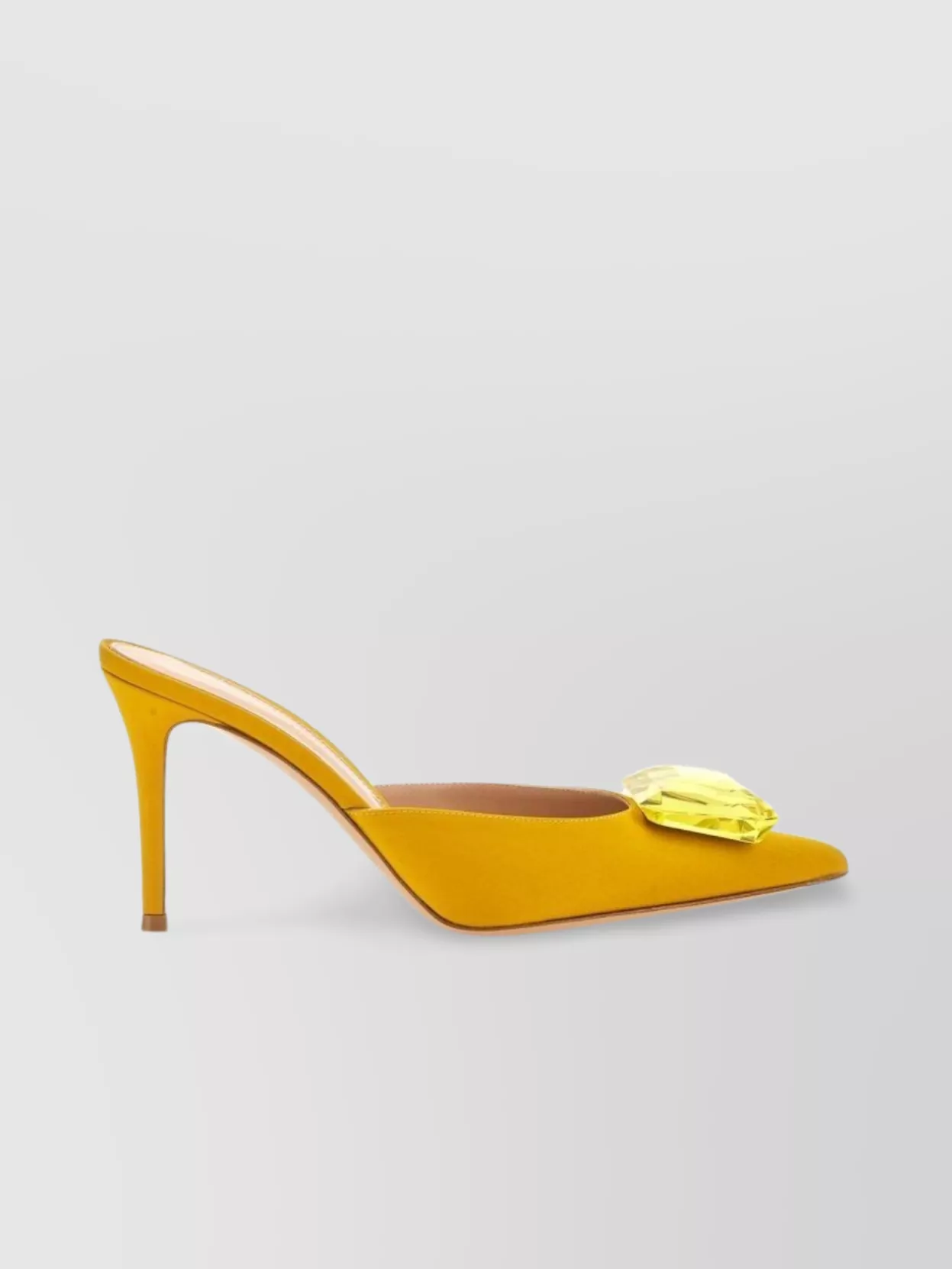Gianvito Rossi Embellished Suede Stiletto Mules