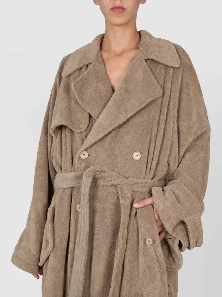 Balenciaga Cotton Towel Trench Coat