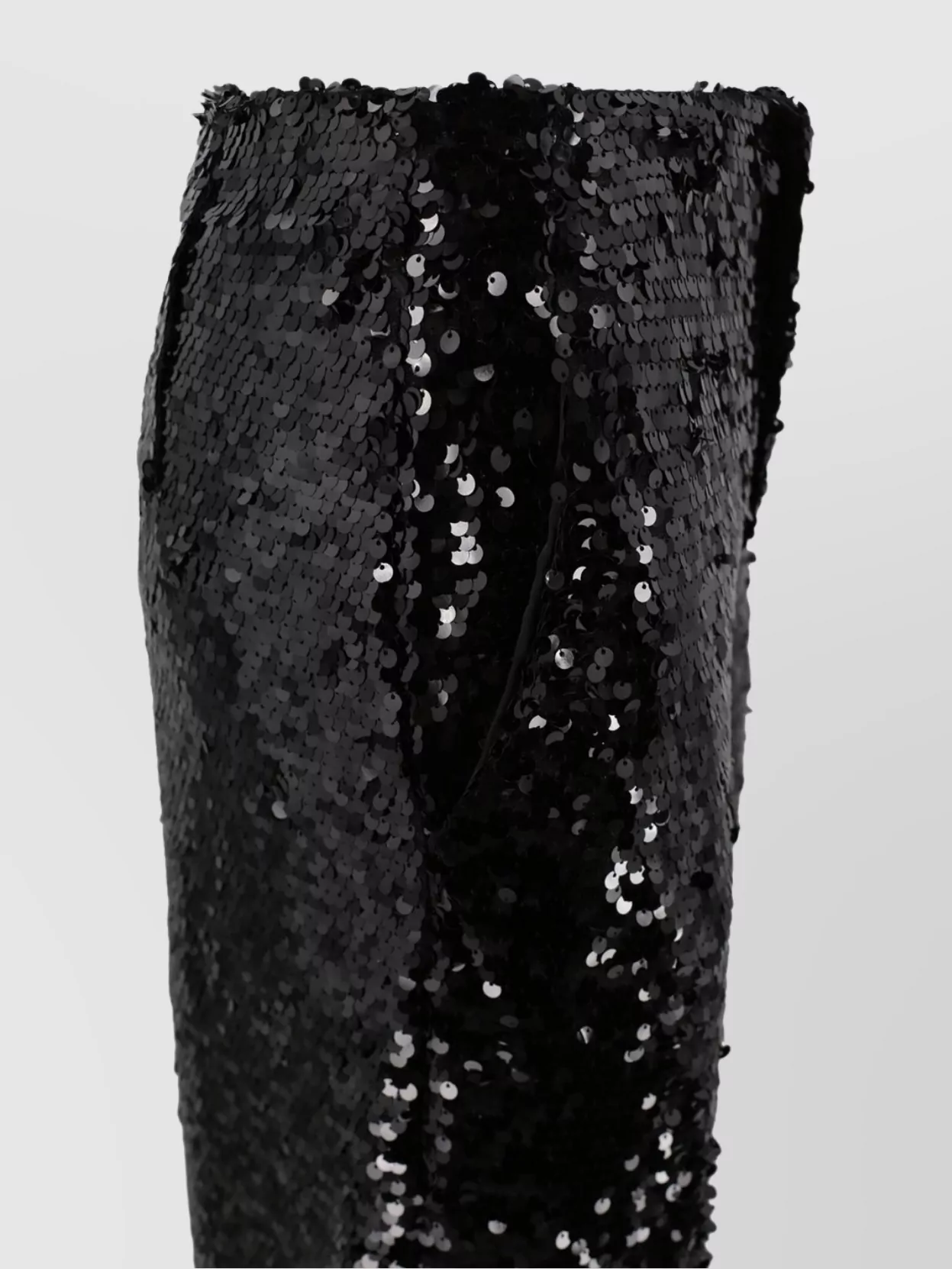 PHILOSOPHY HIGH WAIST SEQUIN EMBELLISHED WIDE LEG TROUSERS