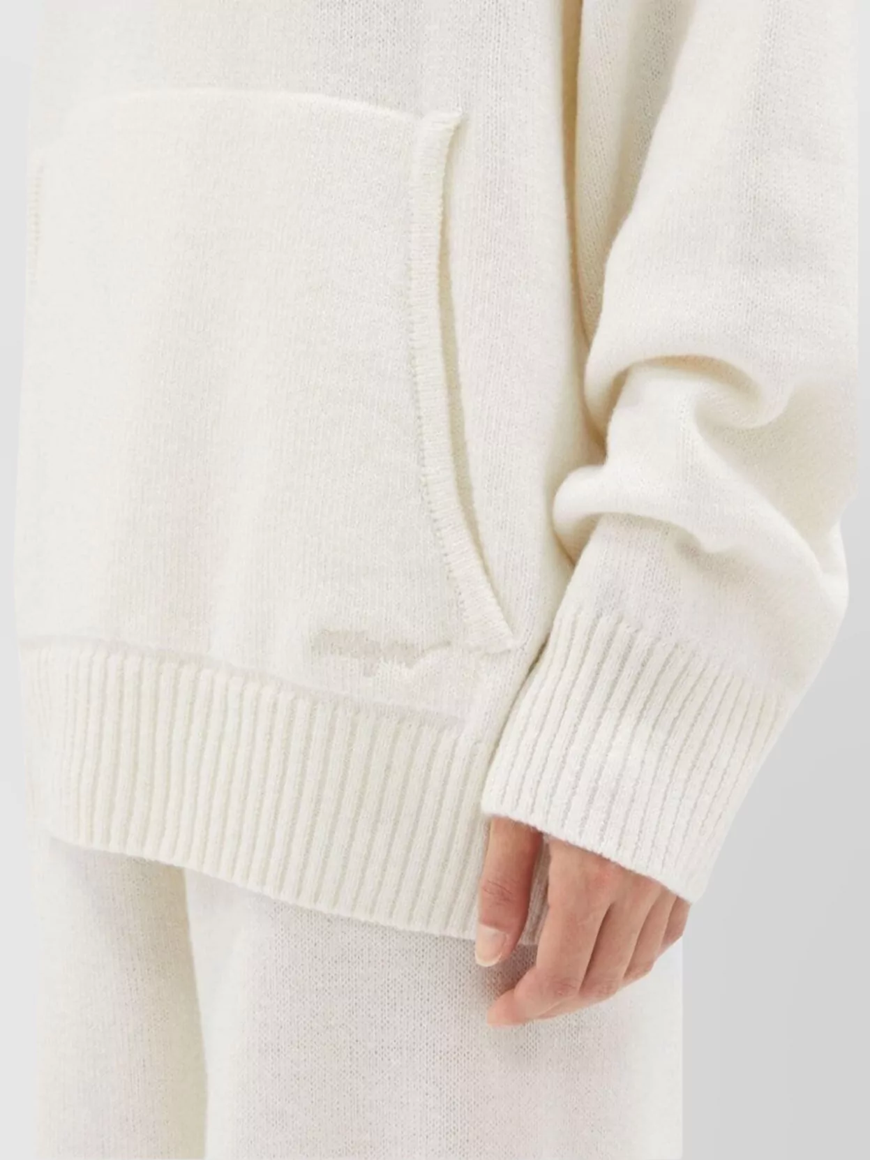 Msgm Knitwear Hooded Sweater Front Pocket