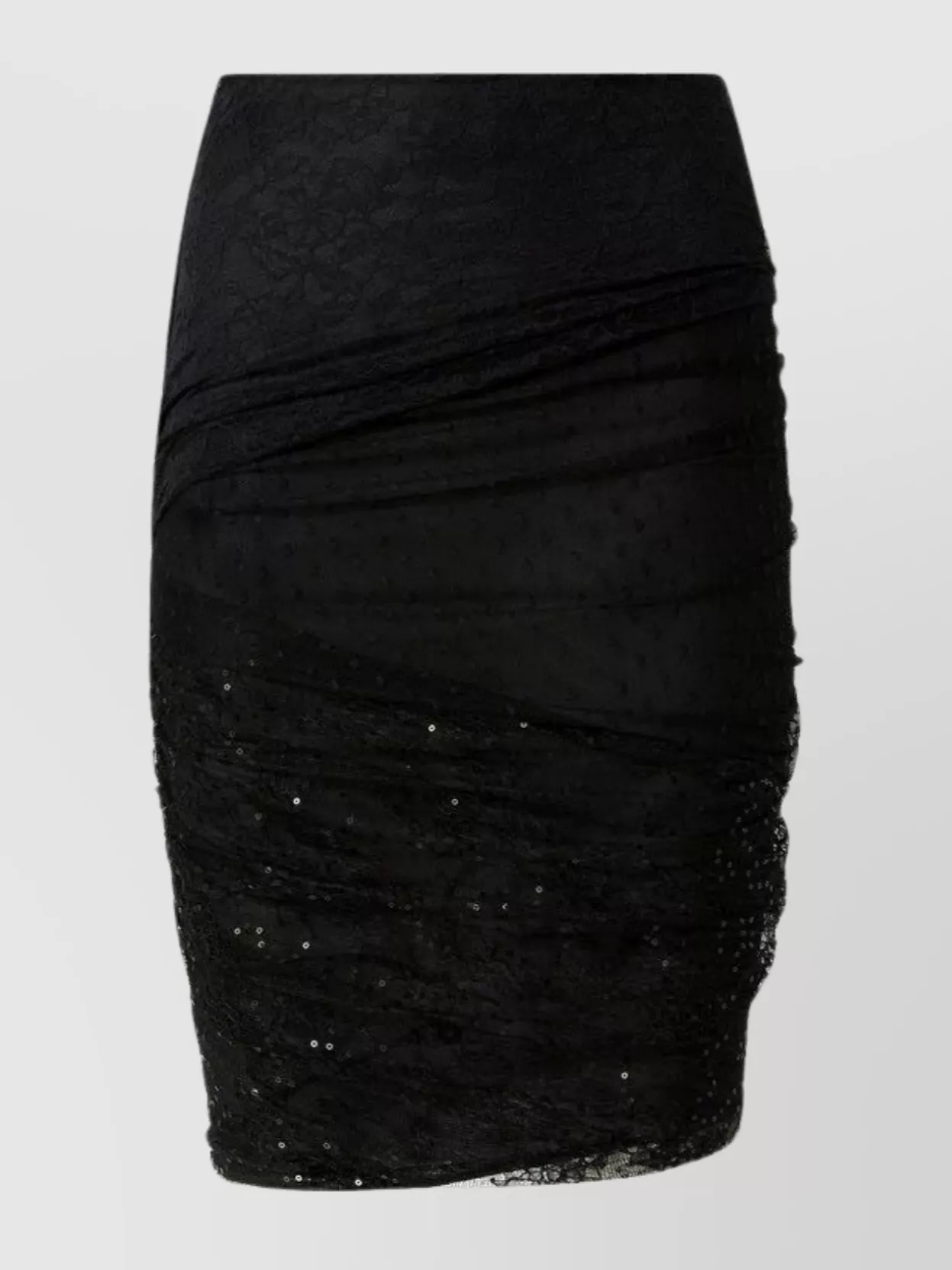 Pinko Stylish Skirt With Sheer Overlay And Sequins