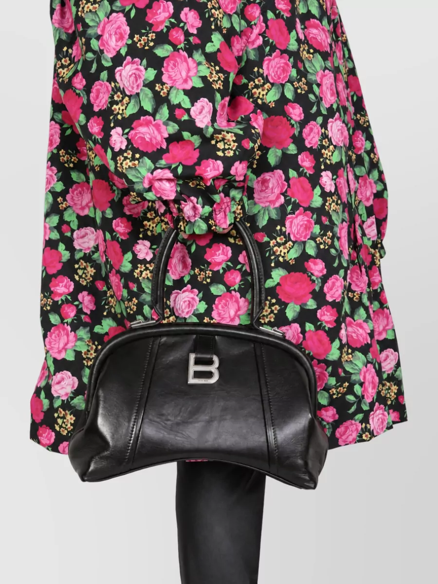Balenciaga Floral-Print Fitted Jacket