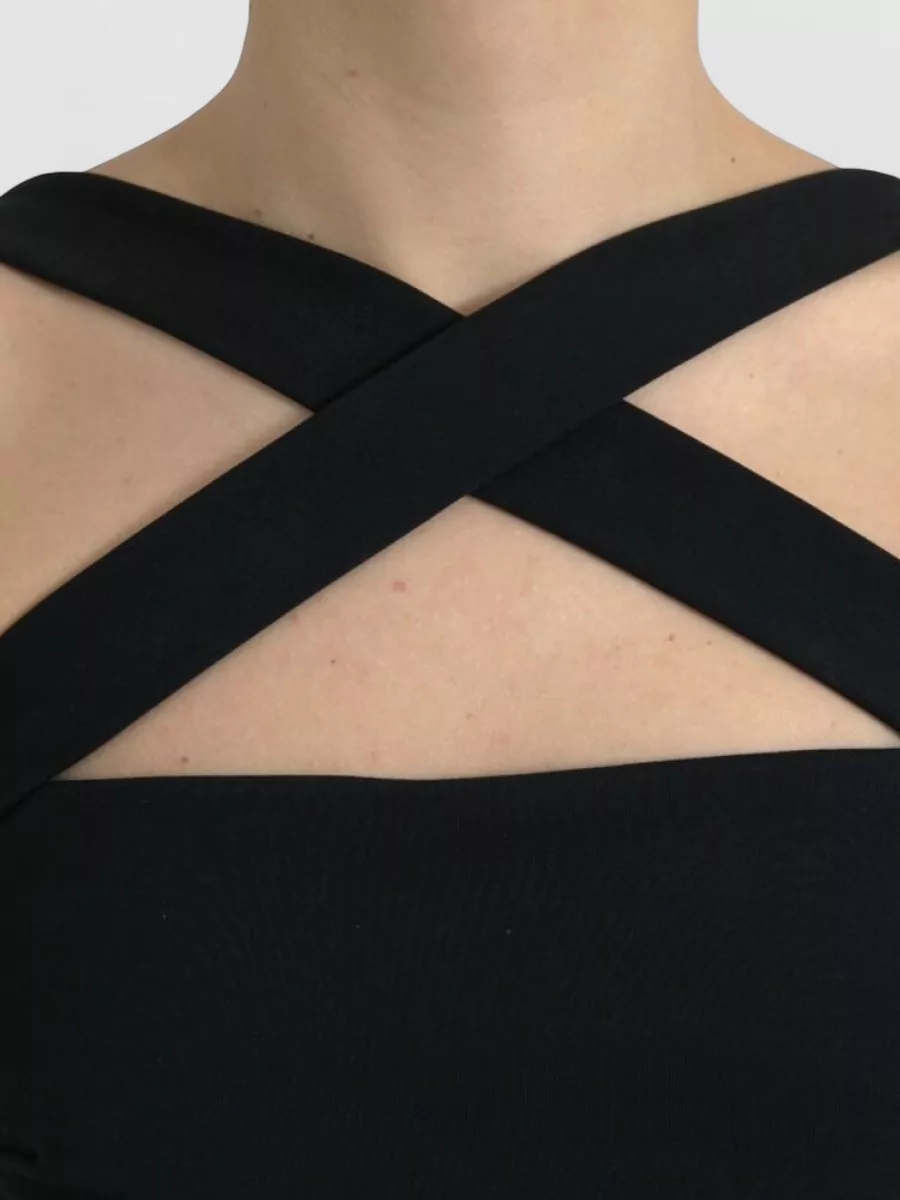 Dolce&Gabbana Crisscross Halterneck Belted Midi Dress