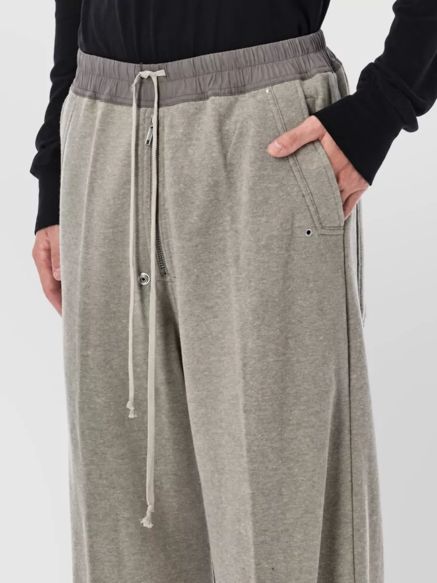 Rick Owens Cotton-Blend Wide-Leg Trousers