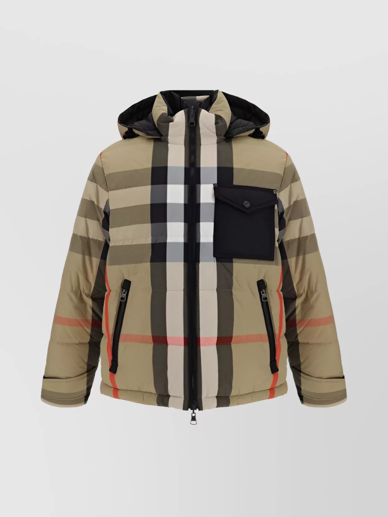 Shop Burberry Quilted Padded Down Jacket