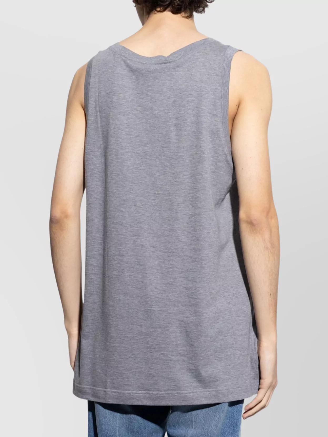 Dolce&Gabbana Cotton Sleeveless Tank Top With Wide Fit