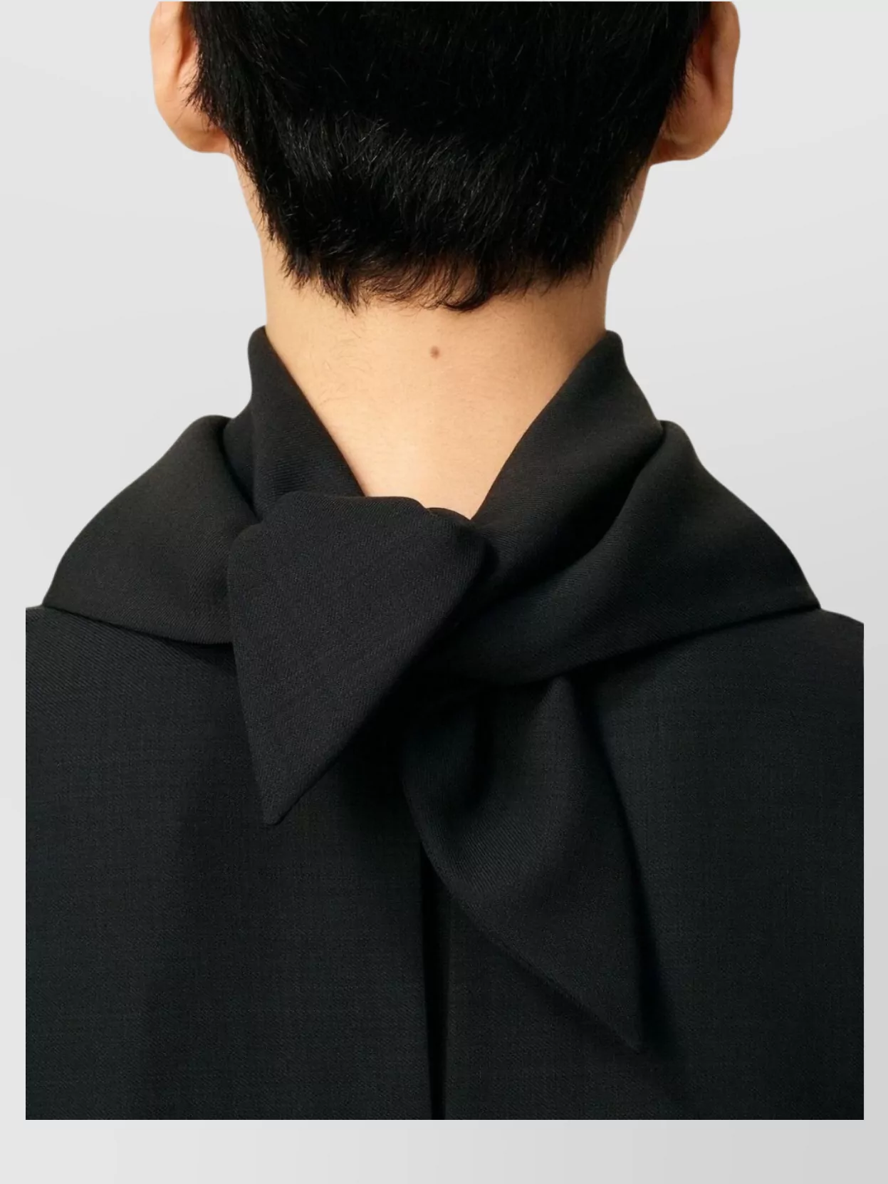 Ami Alexandre Mattiussi Ami Paris Men Bandana Wool Blouse In Black