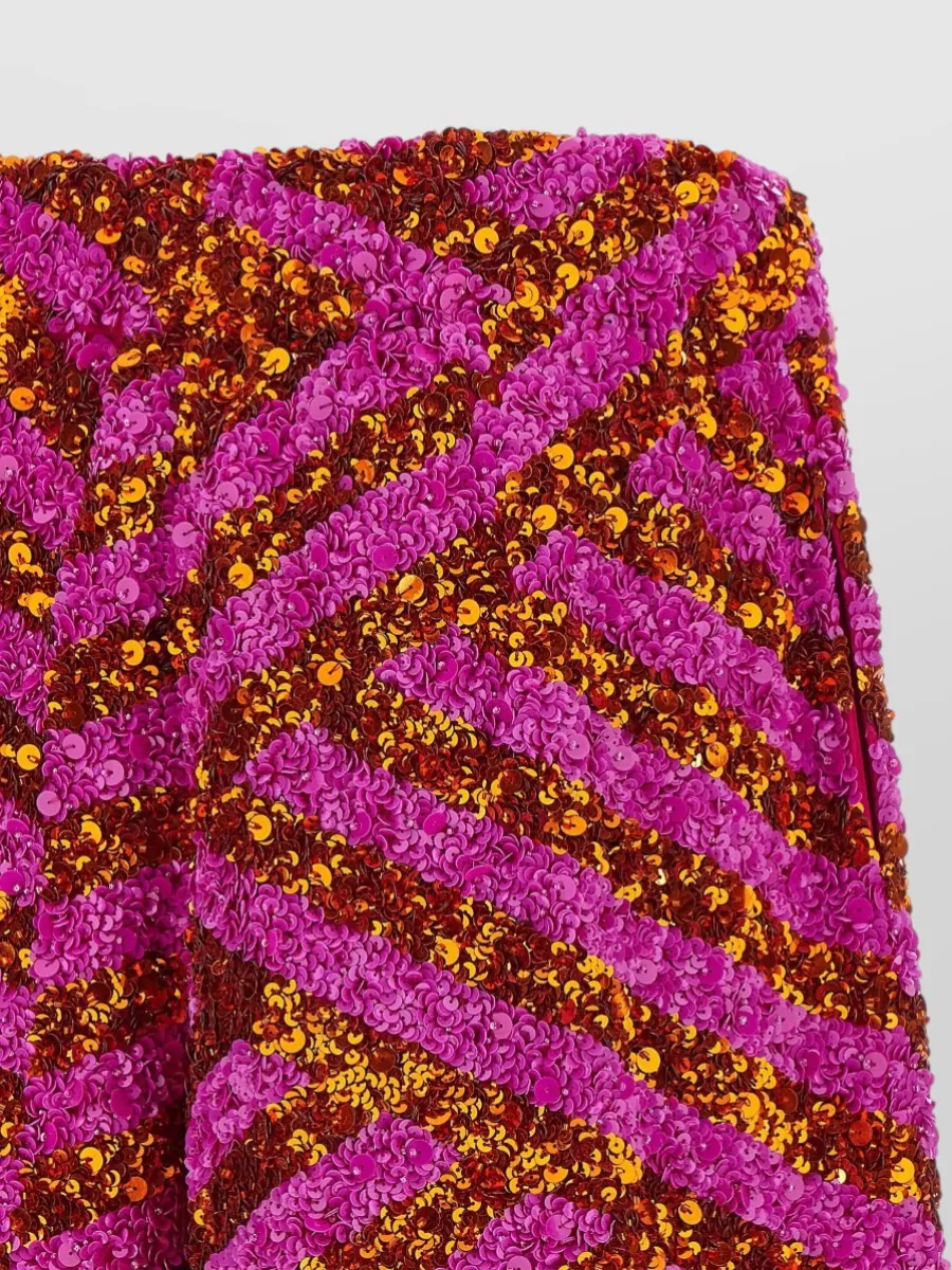 Dries Van Noten Sequin-Embellished Wide-Leg Bermuda Shorts