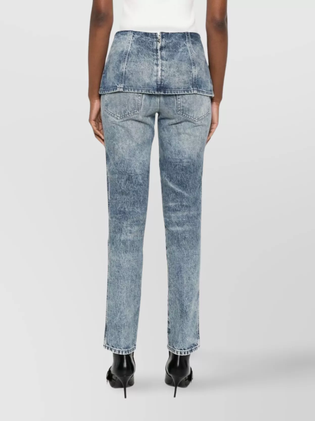 Diesel Straight Leg Trousers Belt Detail