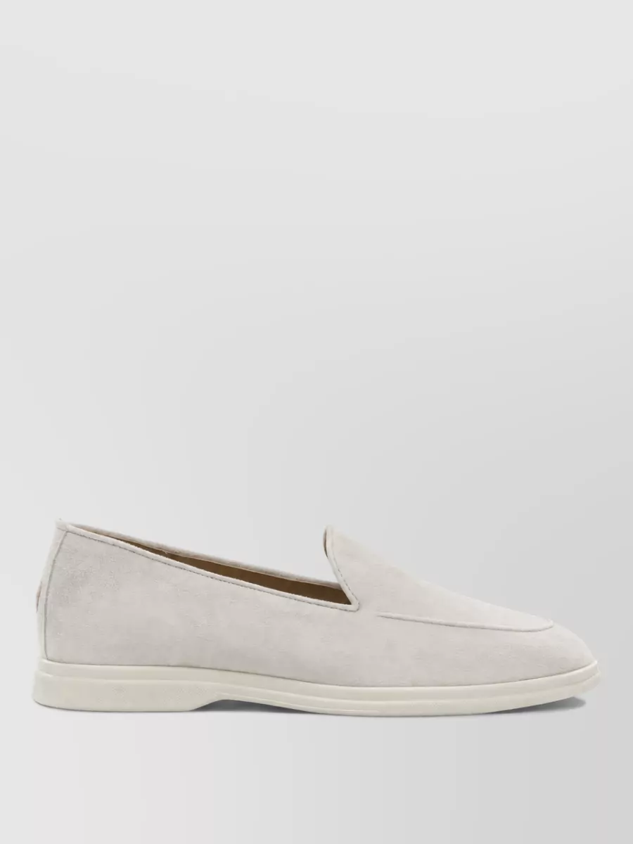 Henderson Baracco Suede Loafers Rubber Sole Design