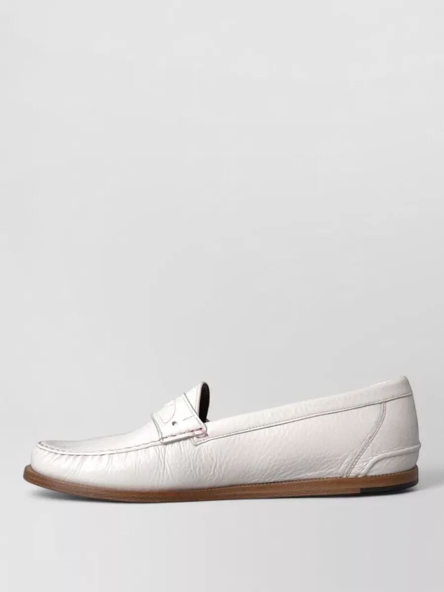 Dolce&Gabbana Leather Slip-On Loafers