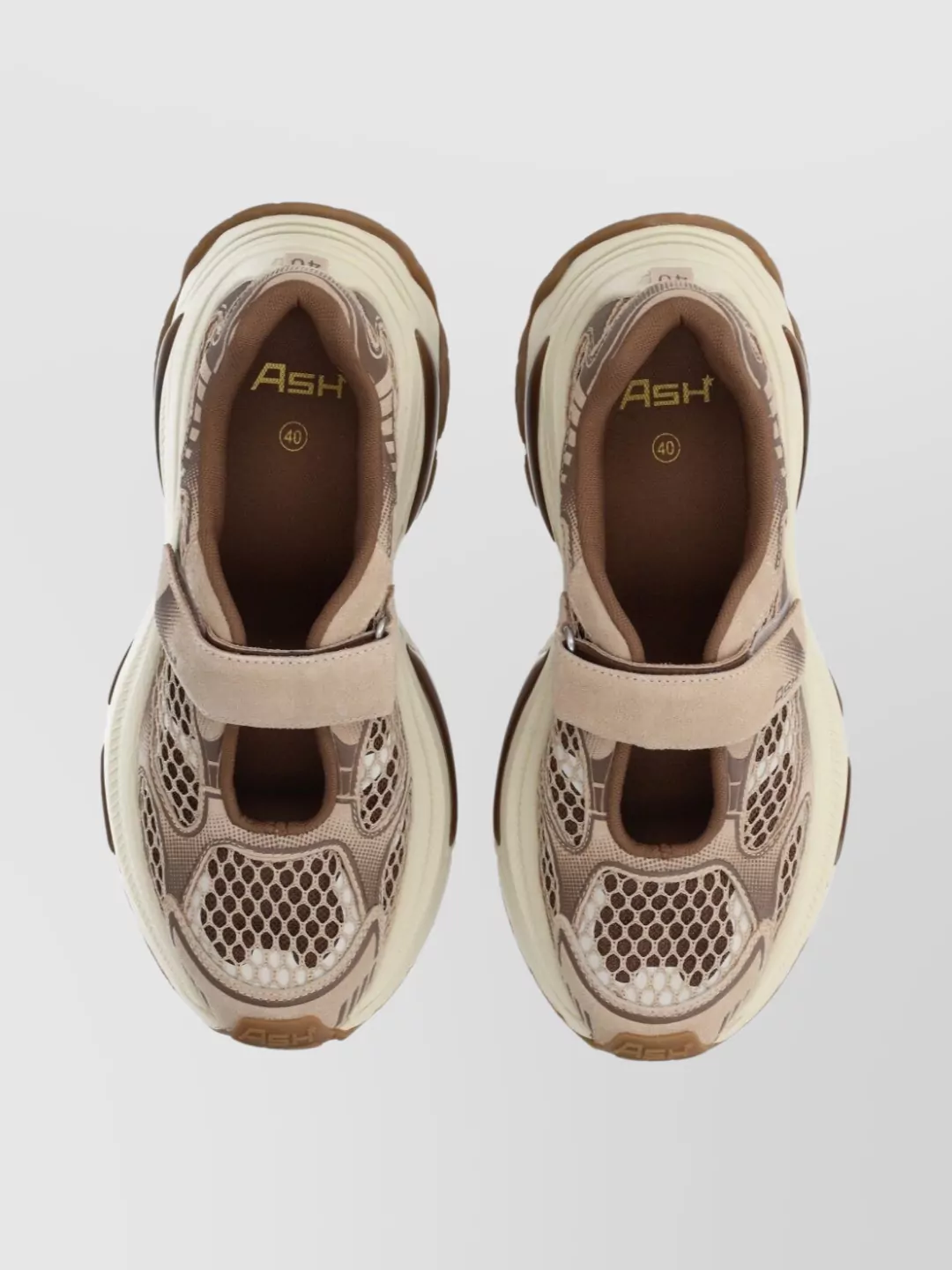 Ash Suede Sneakers Mesh Upper Design