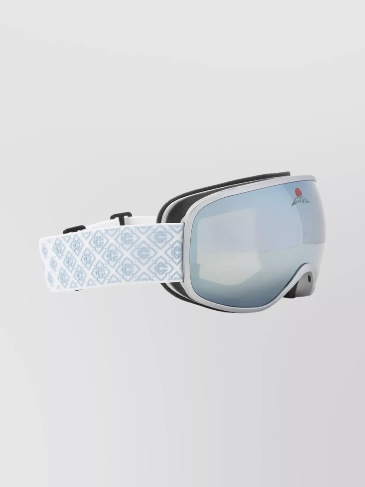 Casablanca Geometric Pattern Mirrored Lens Sunglasses
