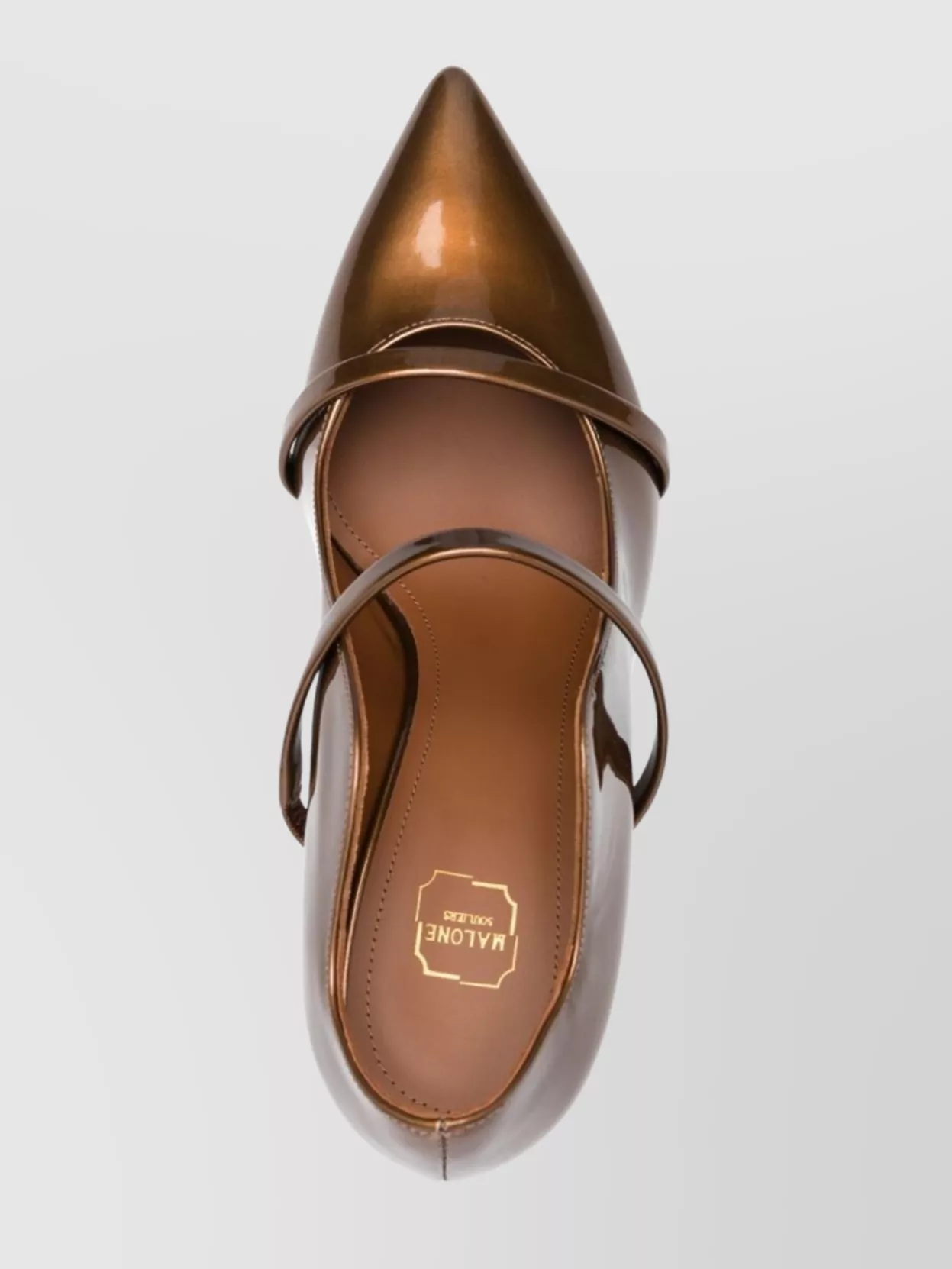 Malone Souliers Maureen Metallic Patent Leather Pumps