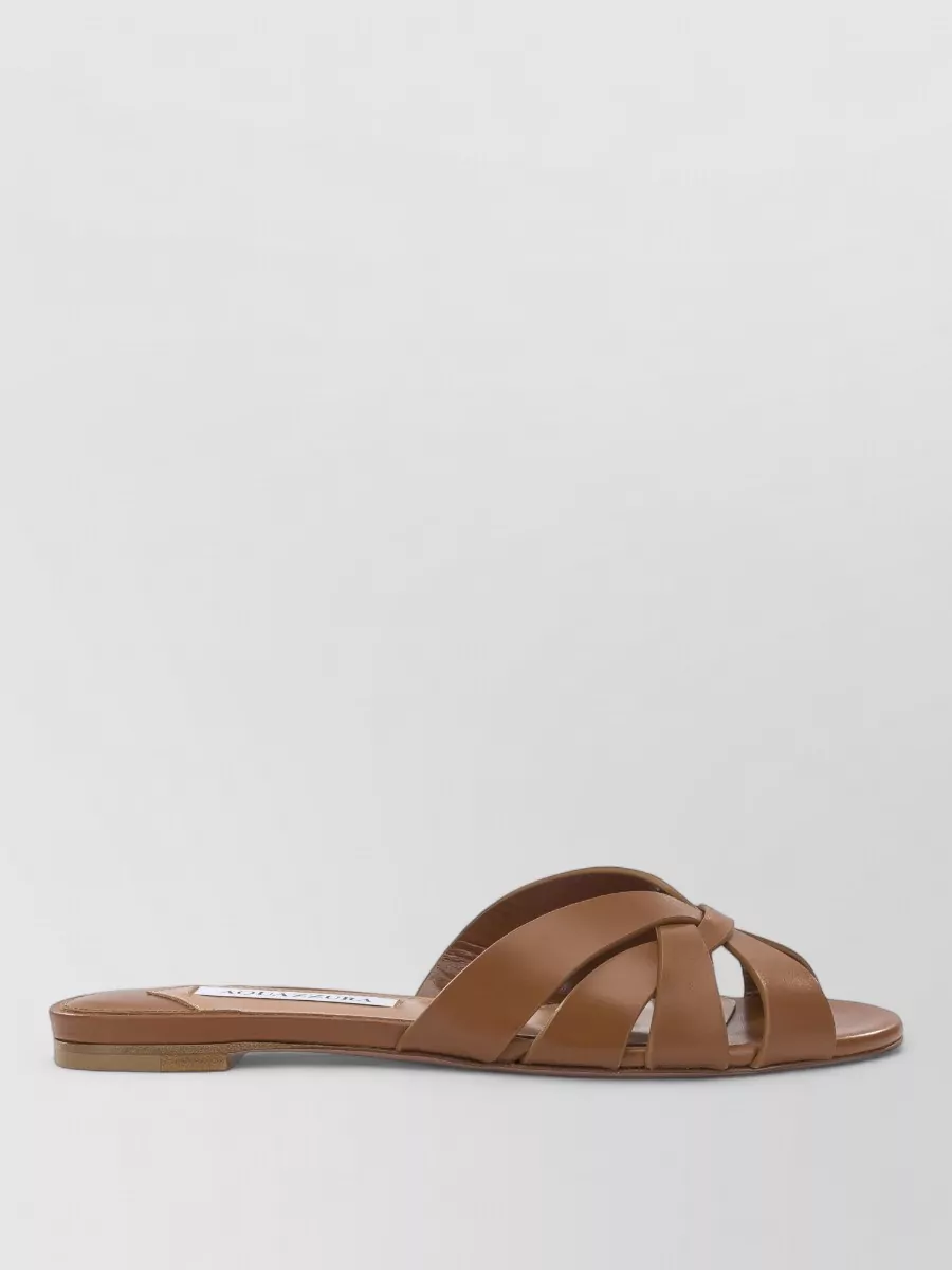 Aquazzura leather slides