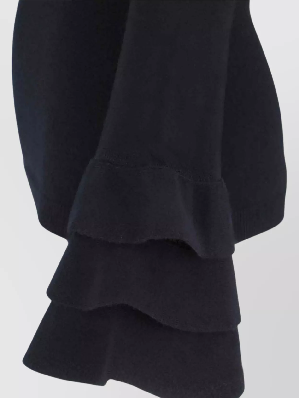 Valentino Knitwear Crewneck Ruffled Sleeves Slim Fit