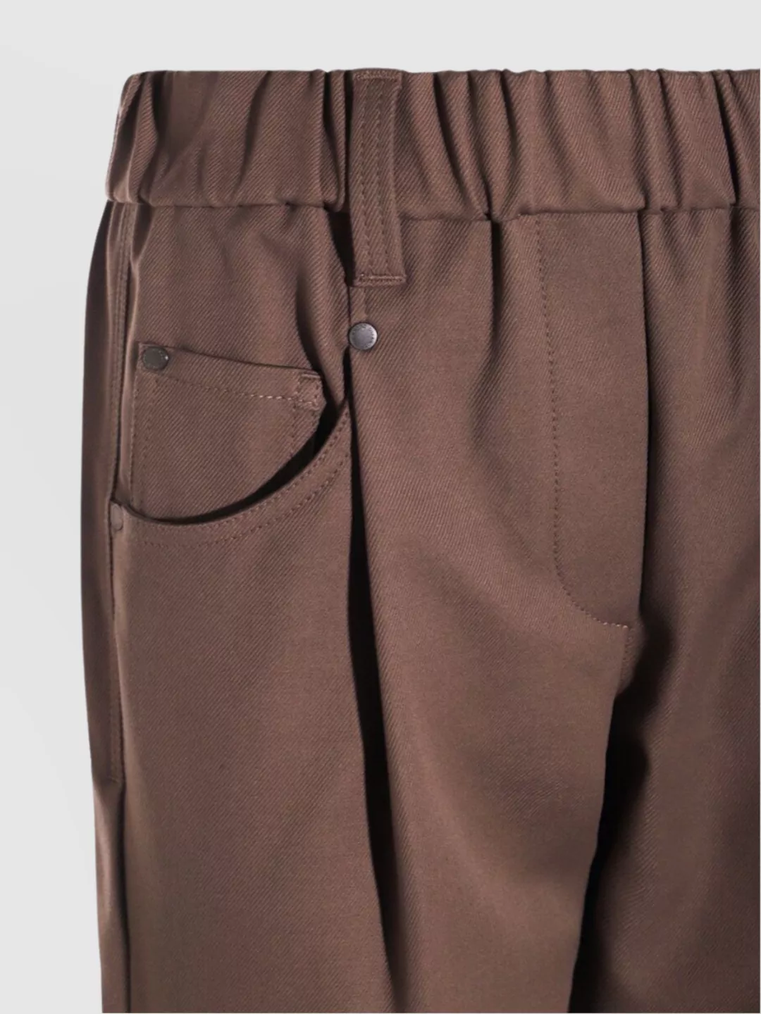 Brunello Cucinelli Relaxed Fit Trousers Elastic Waistband