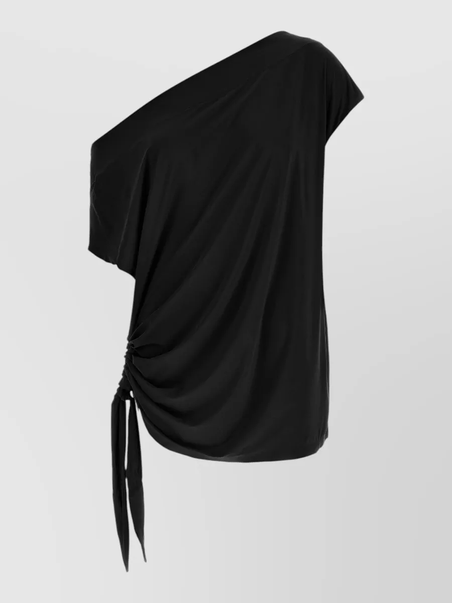 Goldbergh draped short-sleeve mini dress