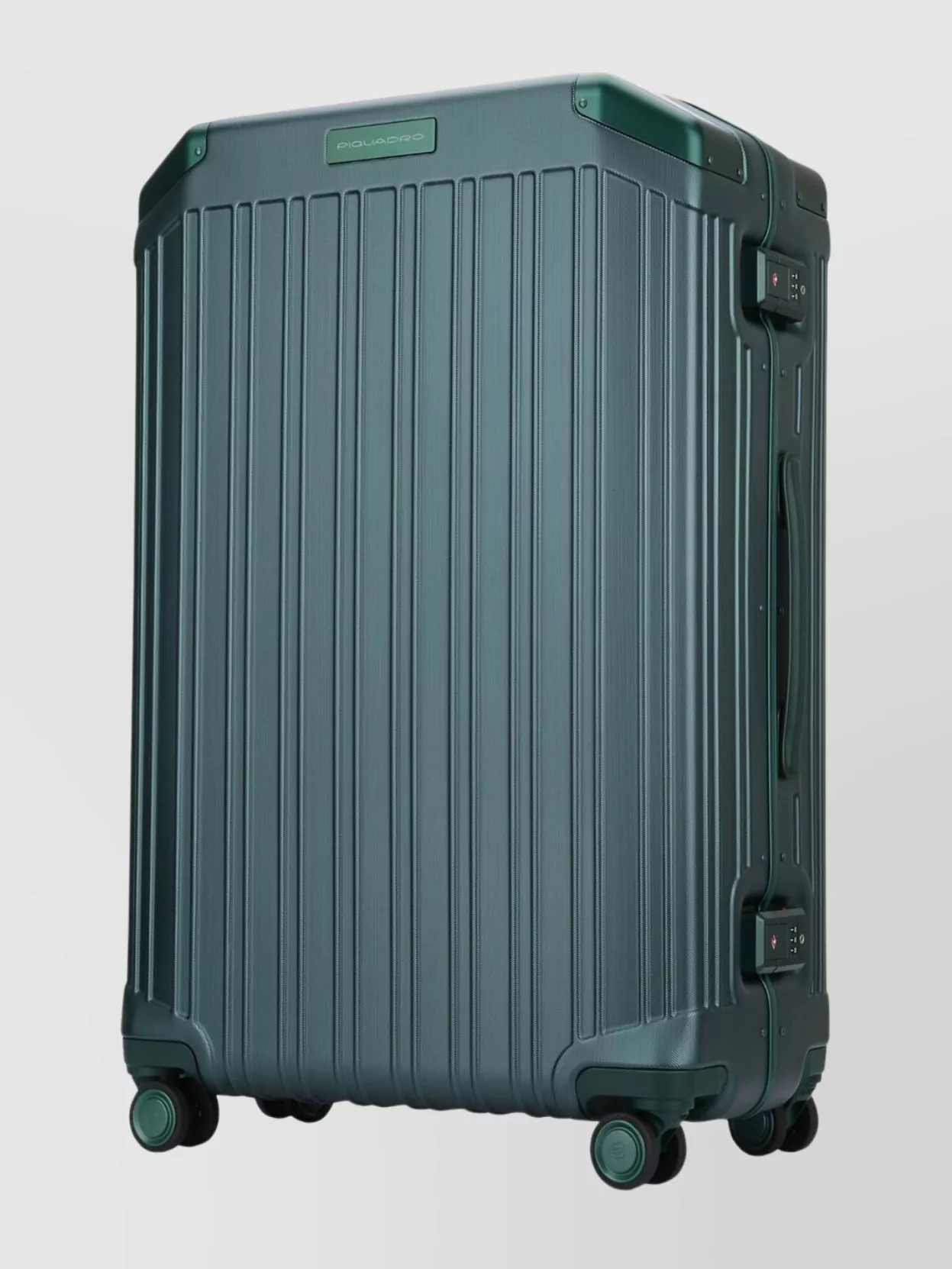Piquadro Durable Travel Trolley Telescopic Handle In Green