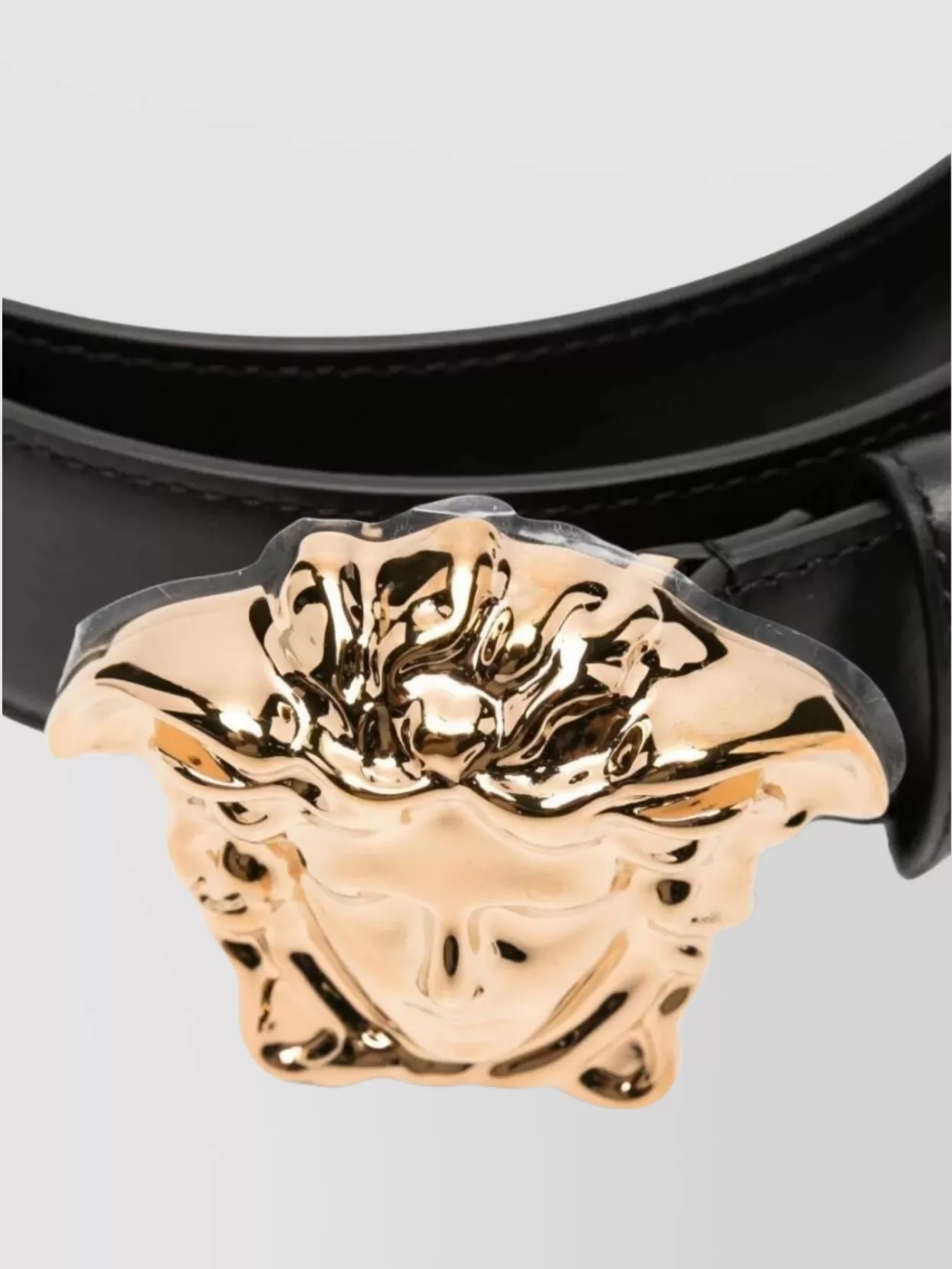 Versace Adjustable Belt Gold-Tone Buckle