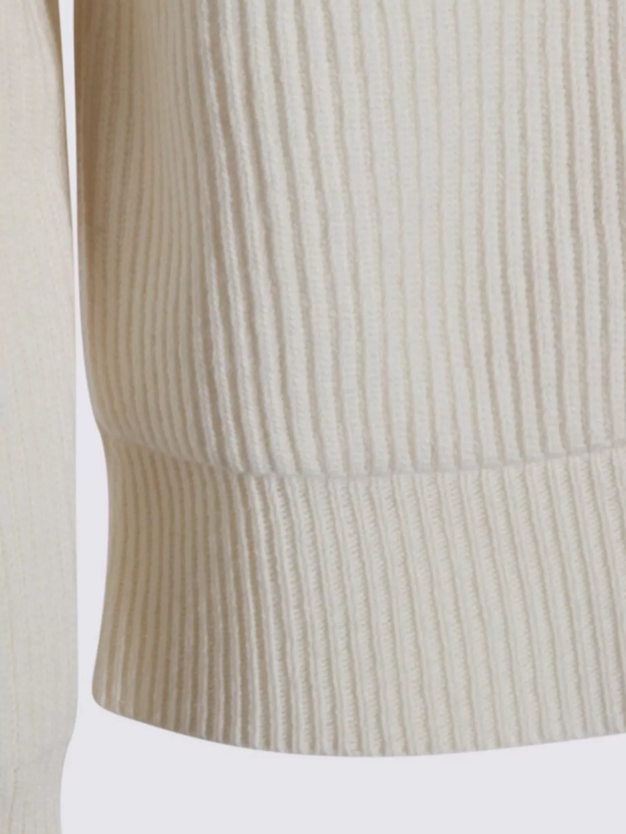 Lardini Crewneck Sweater With Front Pockets And Hood In White