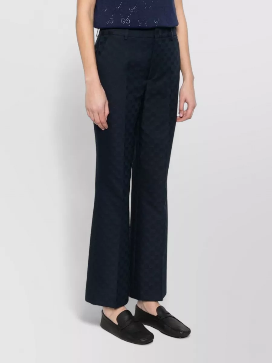 Gucci Tailored Trousers Mid Rise Straight Leg