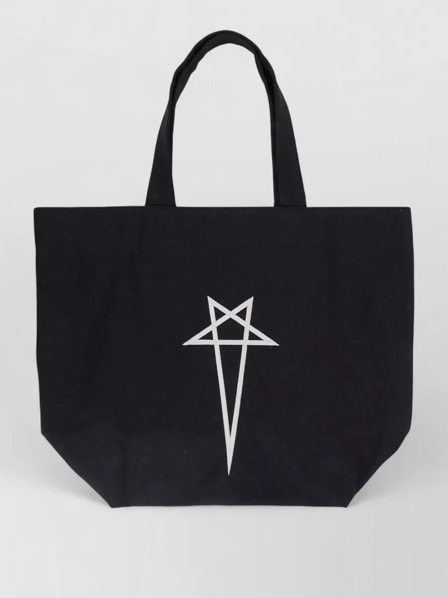 Rick Owens cotton canvas mini tote bag